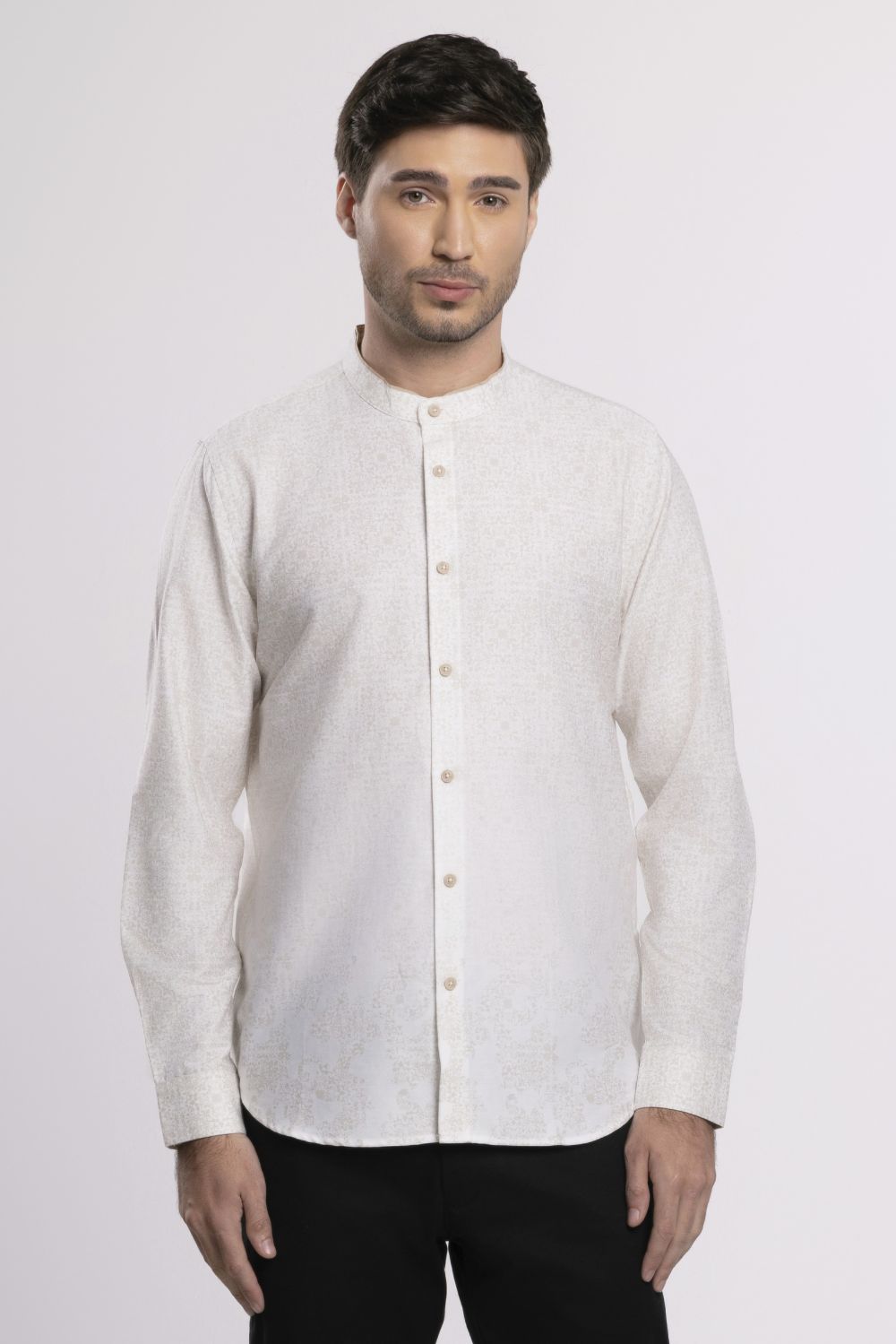 MOC - Kemeja Shanghai Lengan Panjang Pria Faiz - Beige