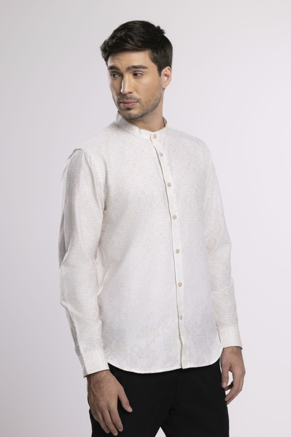 MOC - Kemeja Shanghai Lengan Panjang Pria Faiz - Beige