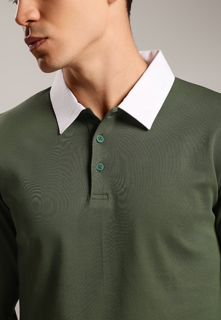 MOC - Sweater Pria Lengan Panjang Ford - Olive