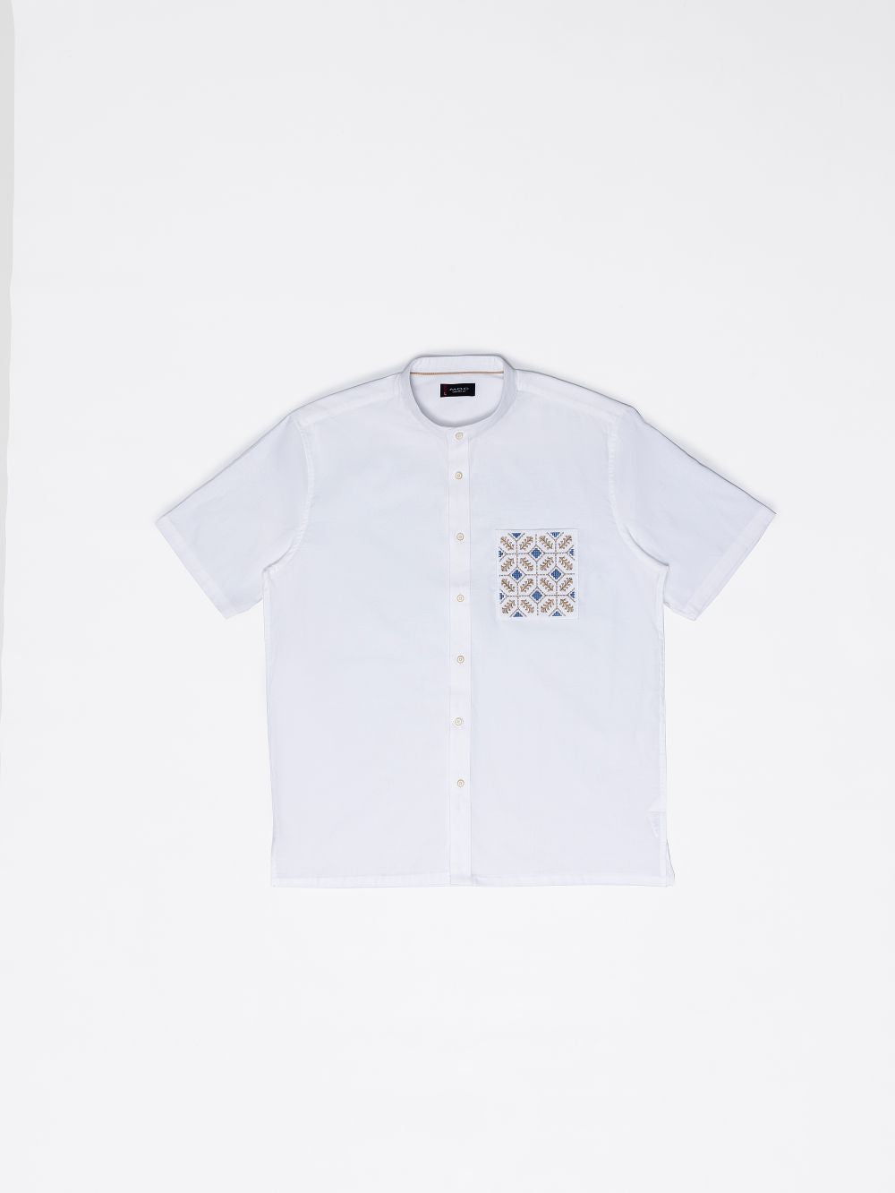 MOC - Kemeja Shanghai Lengan Pendek Pria Habibi - White