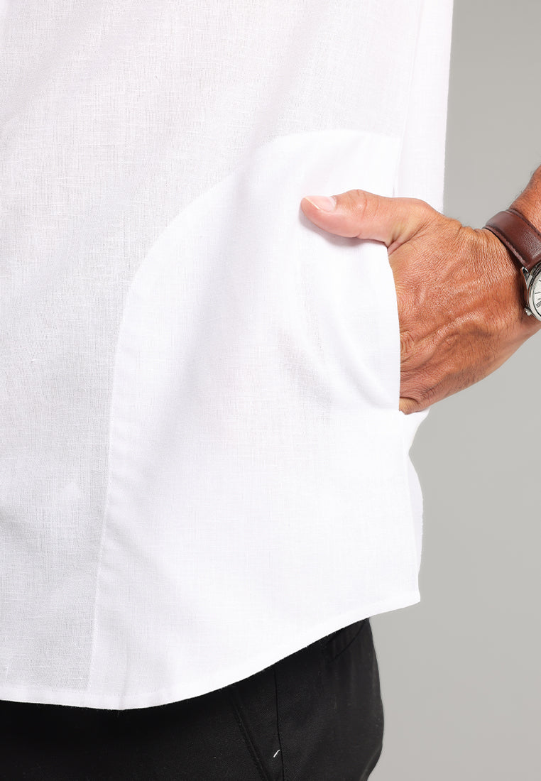 MOC Kemeja Koko Lengan Pendek Pria Jazirah - Khaki