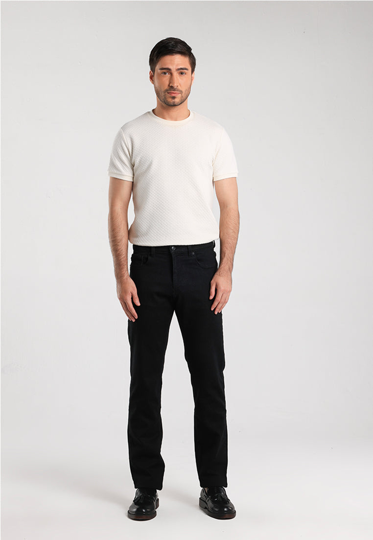 MOC - Celana Panjang Denim Pria Tumai - Black