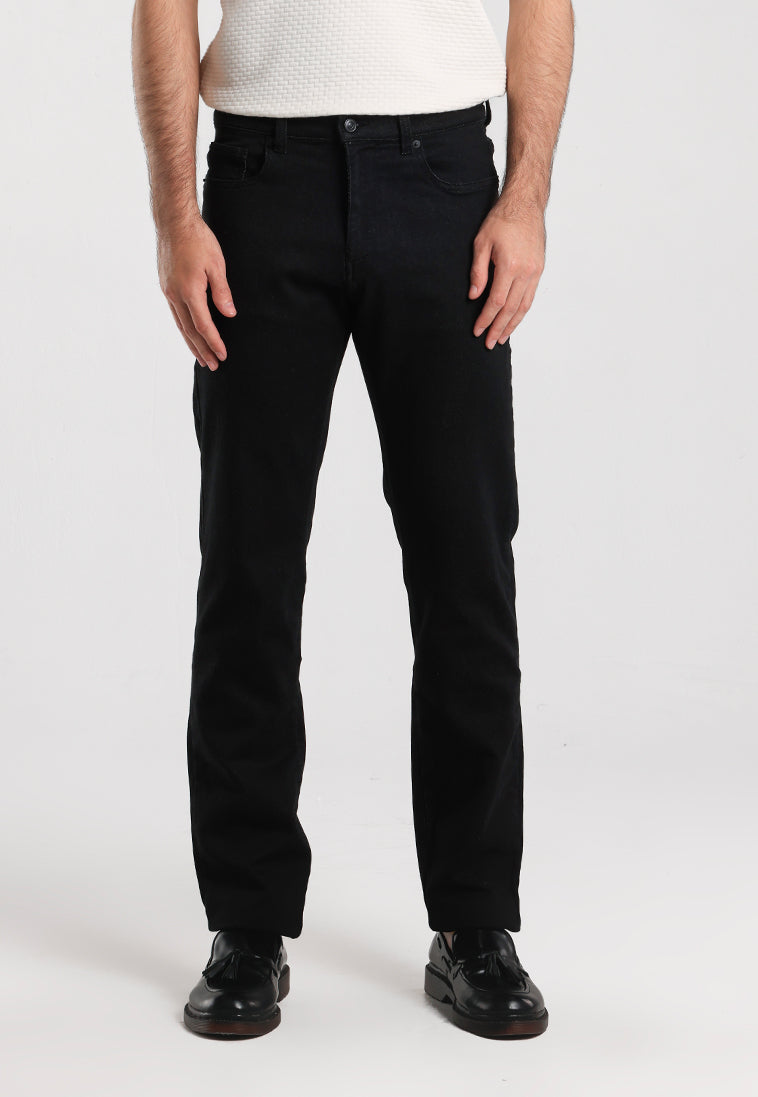 MOC - Celana Panjang Denim Pria Tumai - Black
