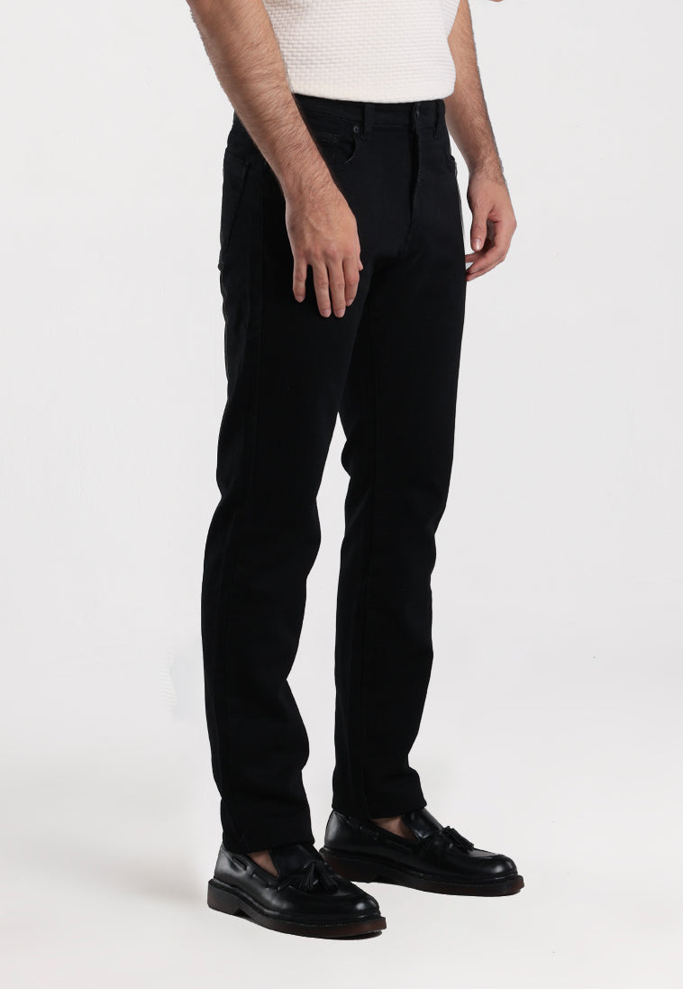 MOC - Celana Panjang Denim Pria Tumai - Black