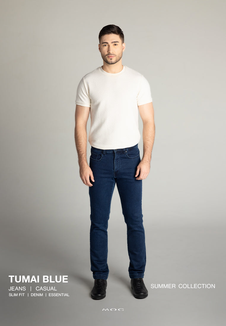 MOC - Celana Panjang Denim Pria Tumai - Blue