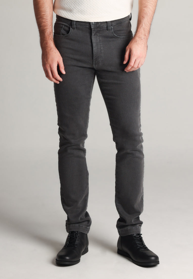 MOC - Celana Panjang Denim Pria Tumai - Grey