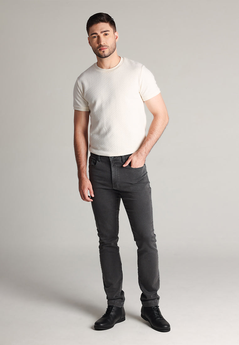 MOC - Celana Panjang Denim Pria Tumai - Grey