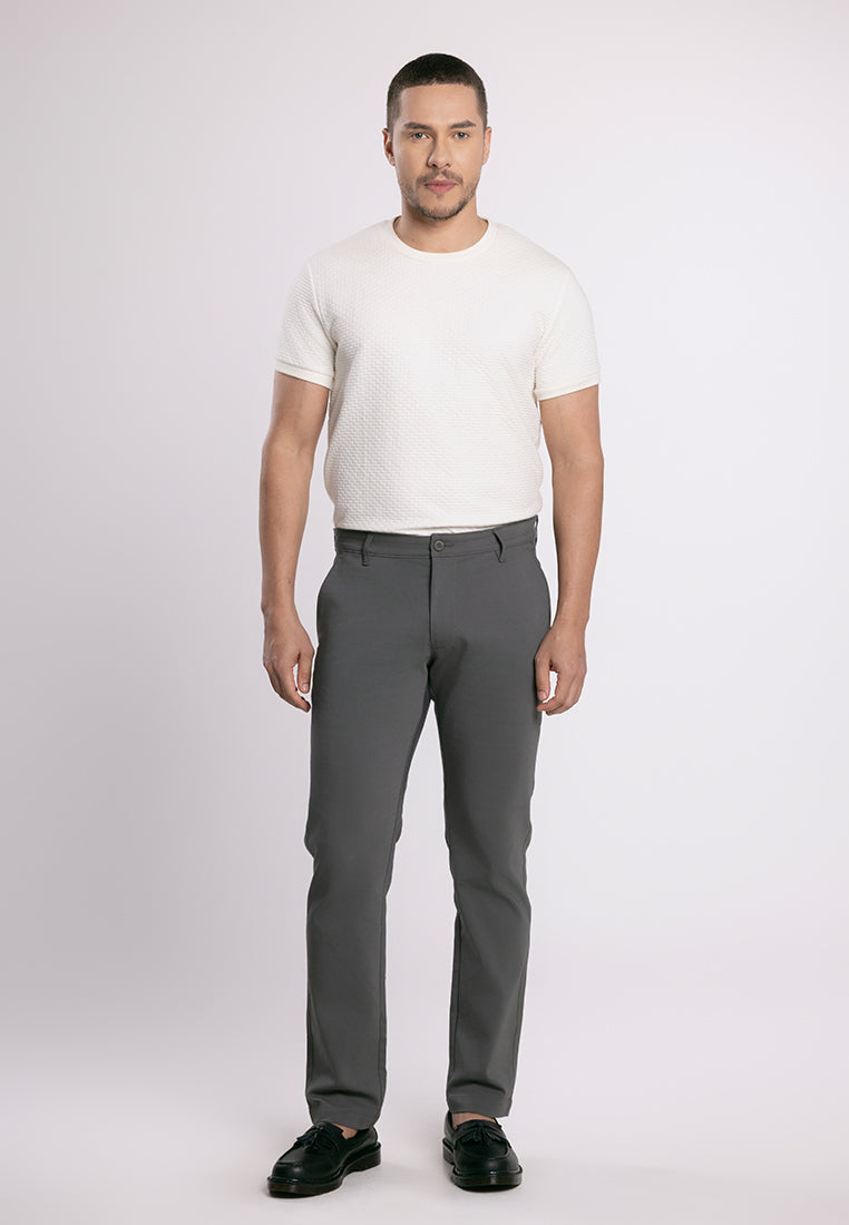 MOC - Celana Panjang Chinos Pria Yara - Dark Grey