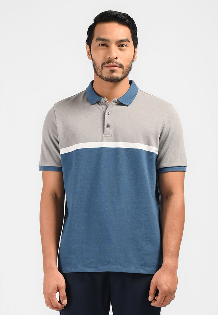 MOC Kaos Polo Lengan Pendek Pria Sergio - Navy