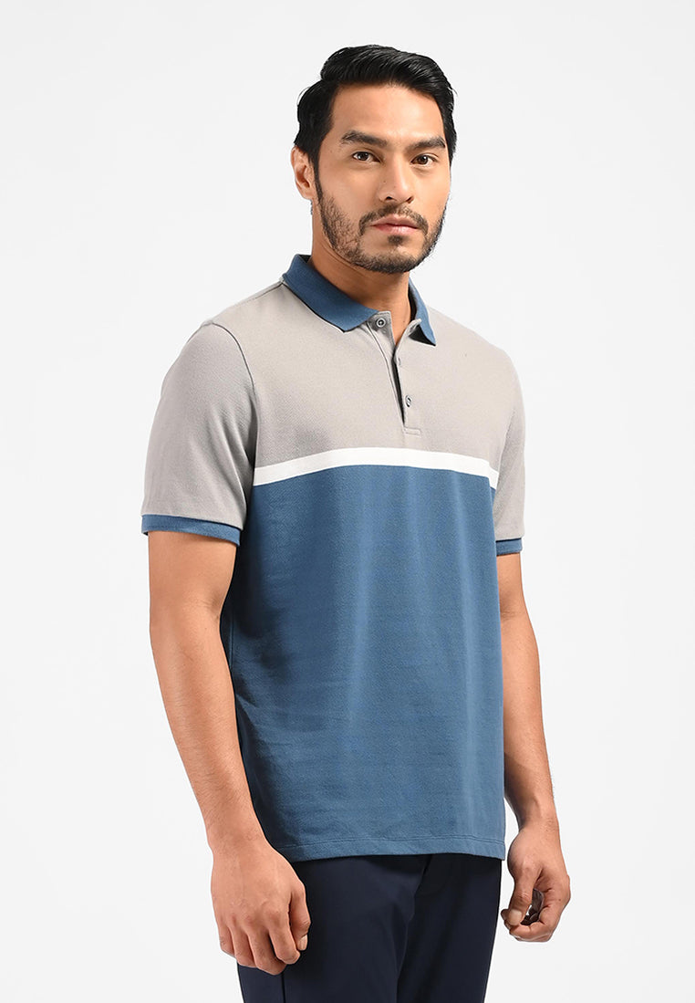 MOC Kaos Polo Lengan Pendek Pria Sergio - Navy