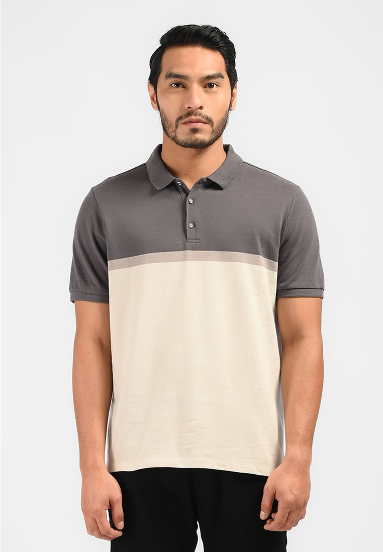 MOC Kaos Polo Lengan Pendek Pria Sergio - Brown