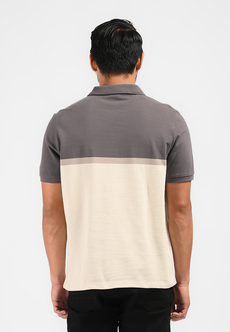 MOC Kaos Polo Lengan Pendek Pria Sergio - Brown