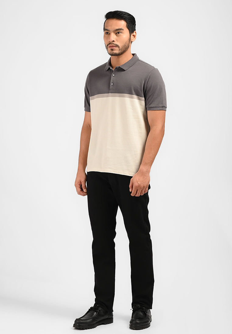 MOC Kaos Polo Lengan Pendek Pria Sergio - Brown