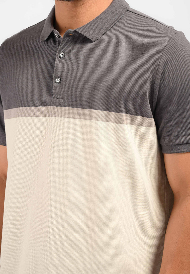 MOC Kaos Polo Lengan Pendek Pria Sergio - Brown