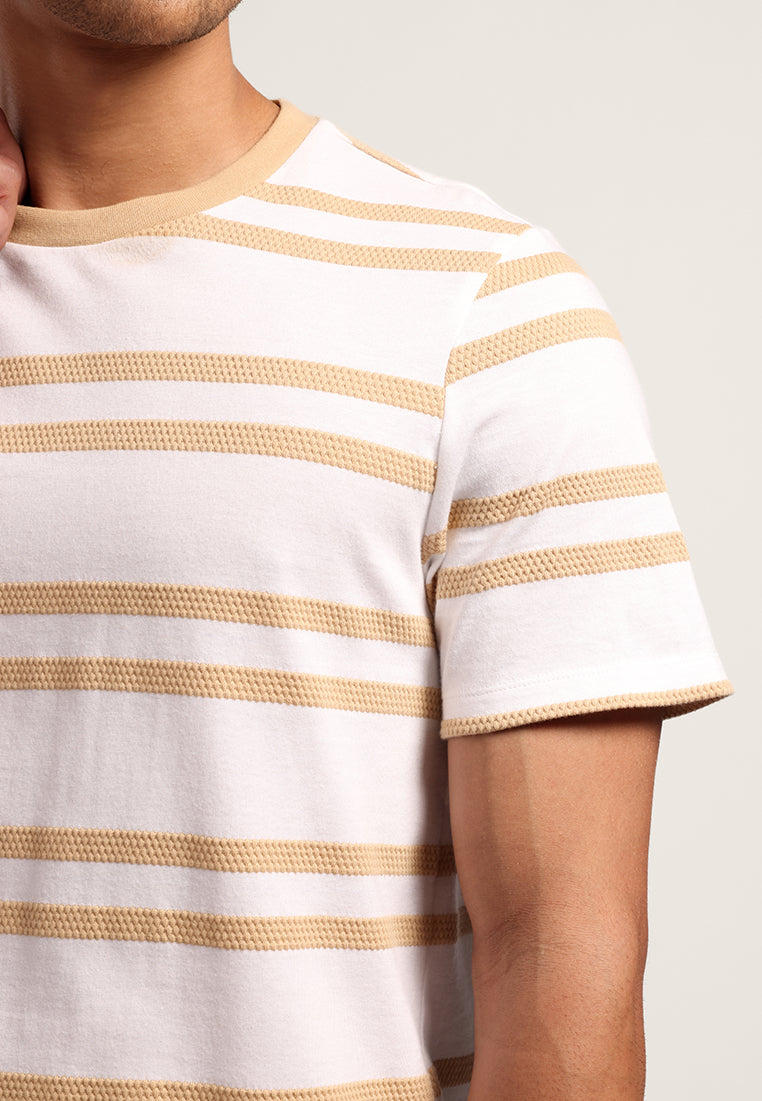 MOC Kaos Lengan Pendek Pria MATIAS - BEIGE