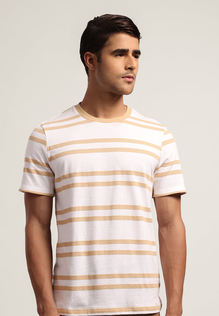 MOC Kaos Lengan Pendek Pria MATIAS - BEIGE
