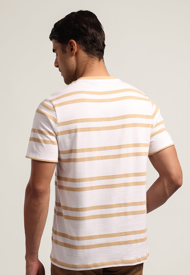 MOC Kaos Lengan Pendek Pria MATIAS - BEIGE