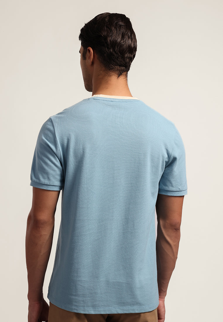 MOC Kaos Lengan Pendek Pria Joan - Blue