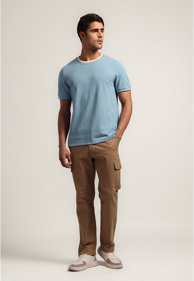 MOC Kaos Lengan Pendek Pria Joan - Blue