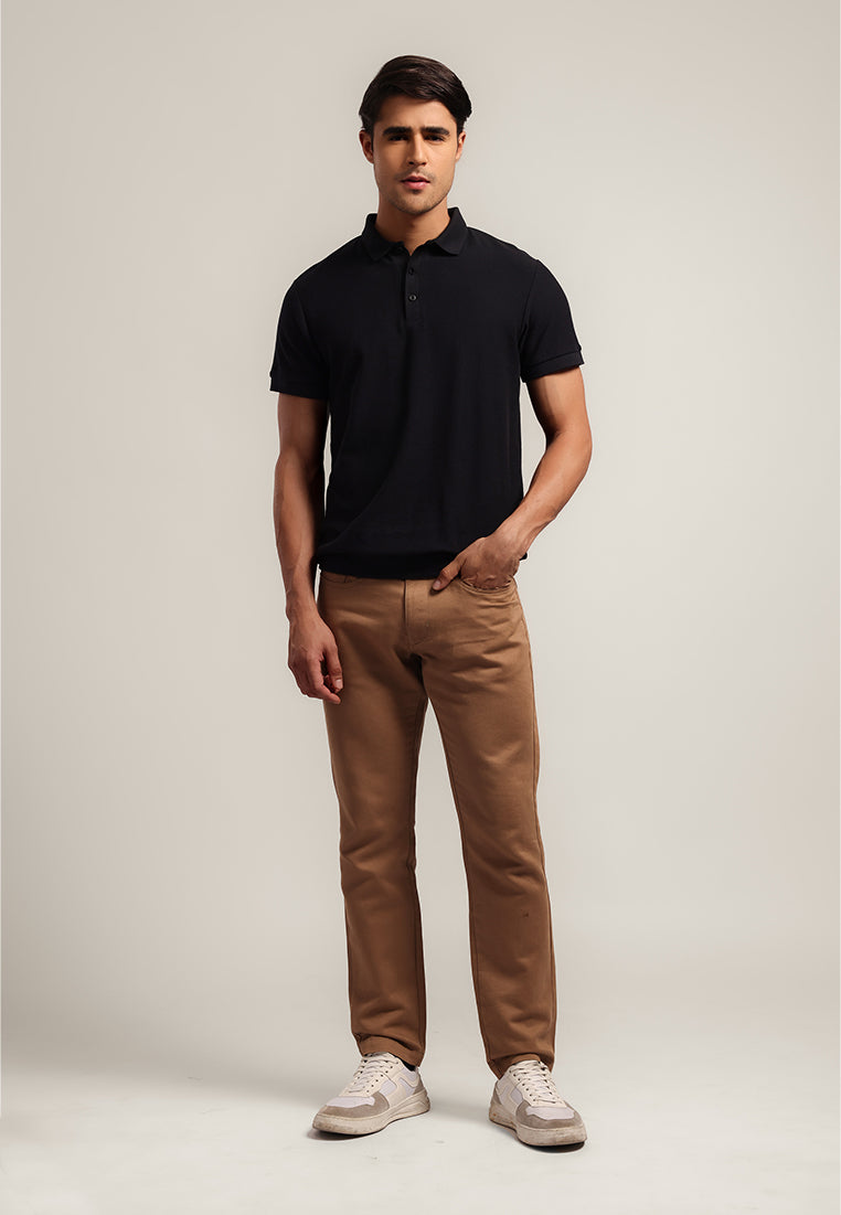 MOC - Kaos Polo Polos Pria Lengan Pendek Bentley - Black