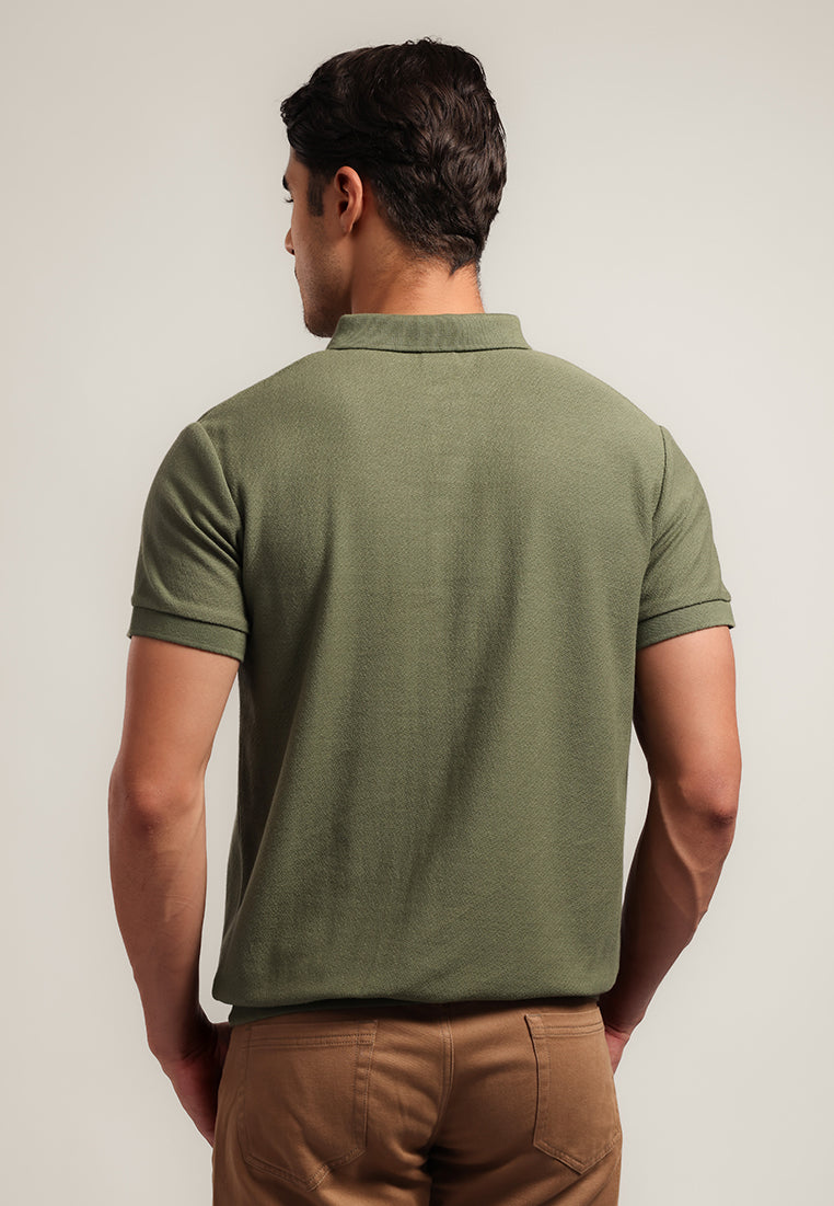 MOC - Kaos Polo Polos Pria Lengan Pendek Bentley - GREEN