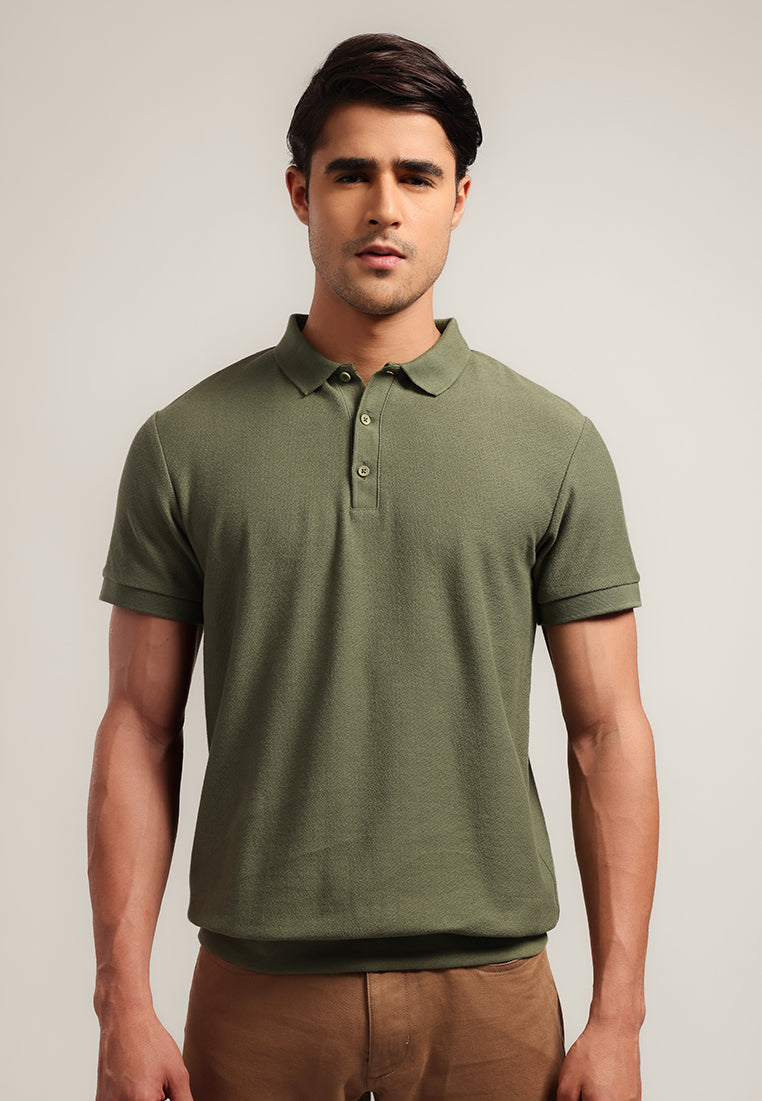 MOC - Kaos Polo Polos Pria Lengan Pendek Bentley - GREEN