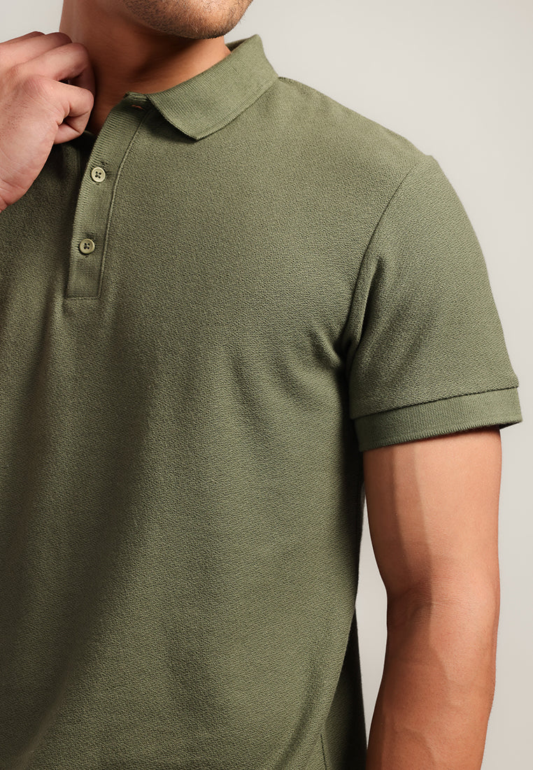 MOC - Kaos Polo Polos Pria Lengan Pendek Bentley - GREEN