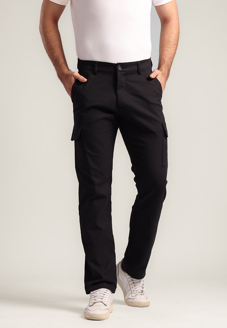 MOC - Celana Panjang Polos Pria Zico - Black