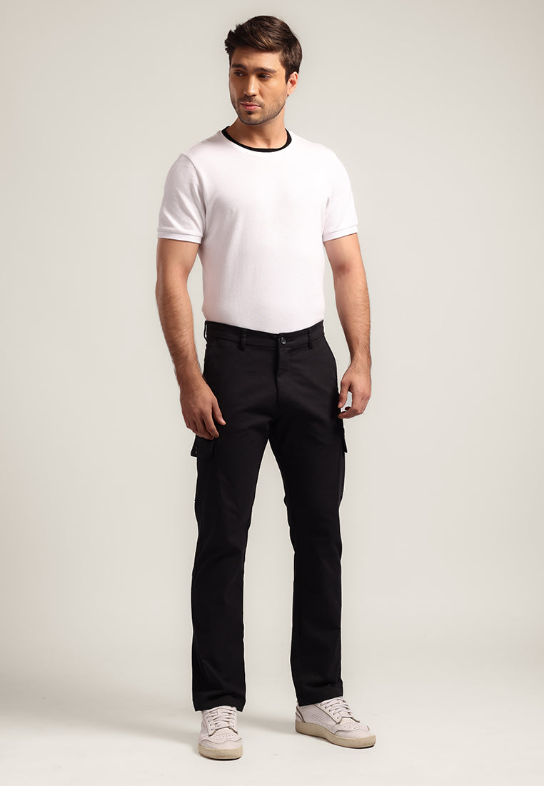 MOC - Celana Panjang Polos Pria Zico - Black