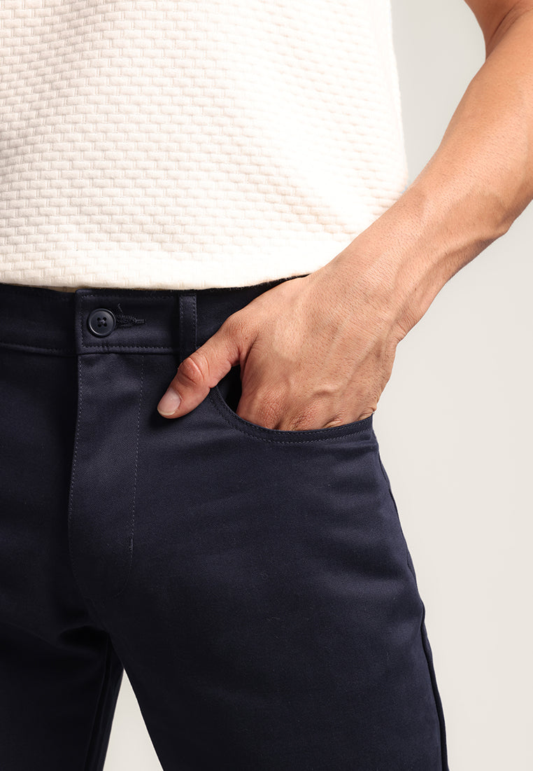 MOC - Celana Panjang Polos Pria Xander - Navy