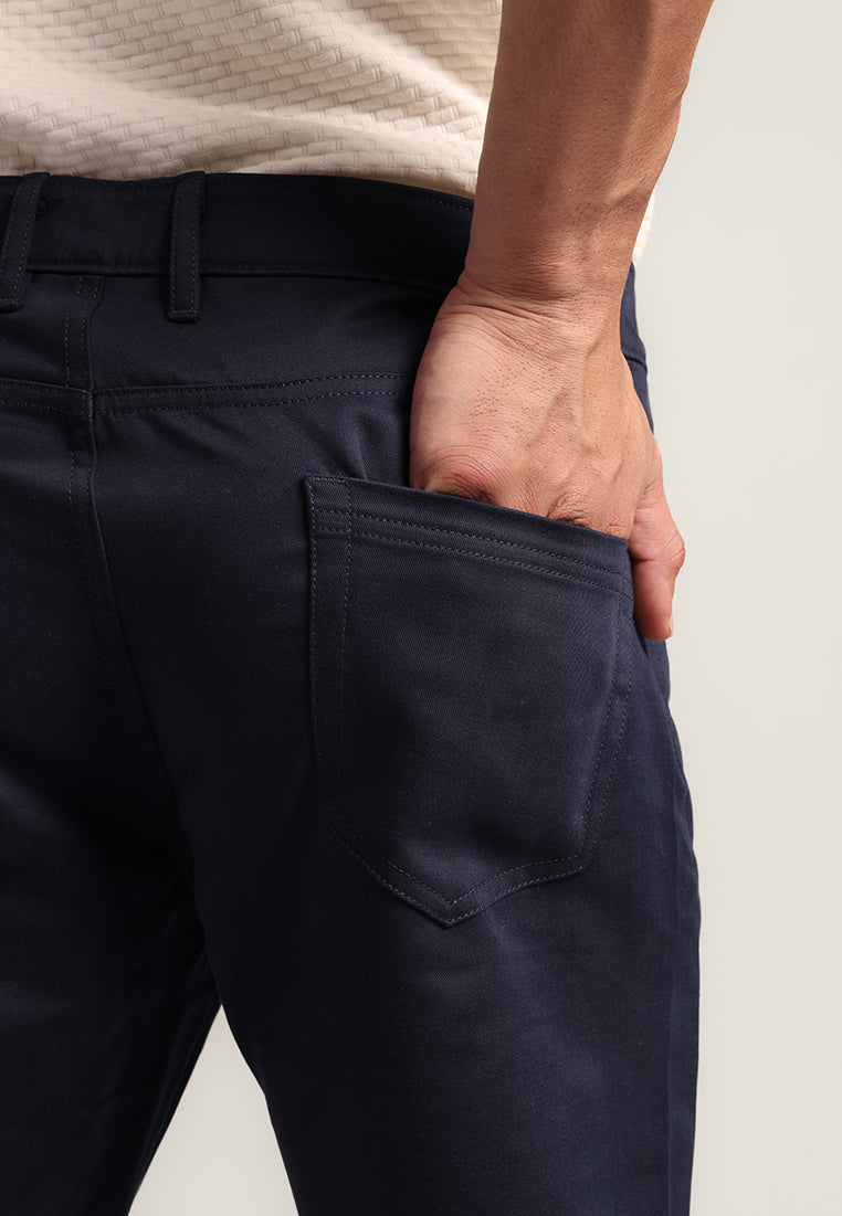 MOC - Celana Panjang Polos Pria Xander - Navy