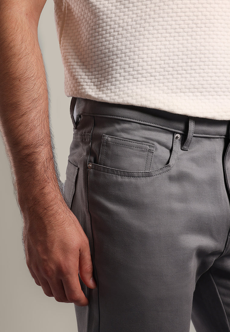 MOC - Celana Panjang Polos Pria Xander - Grey