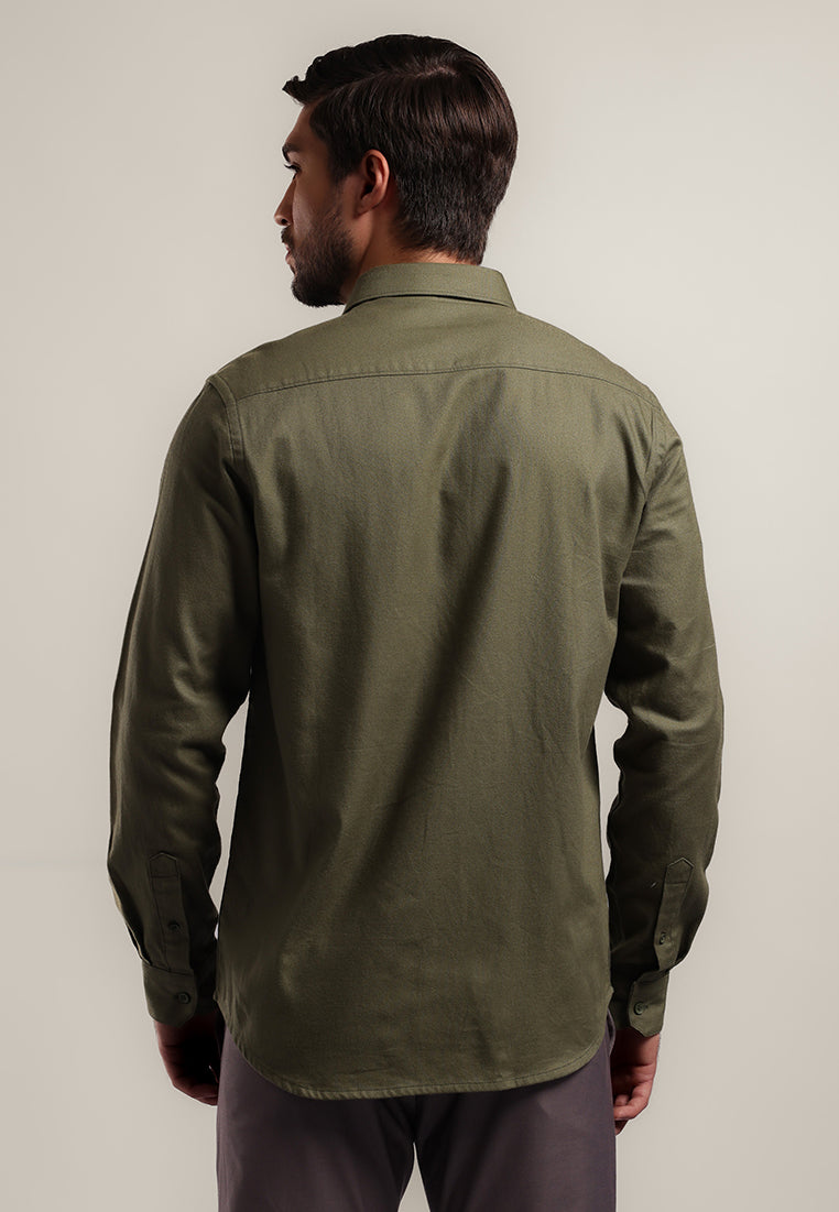 MOC - Kemeja Lengan Panjang DUSTIN - Olive
