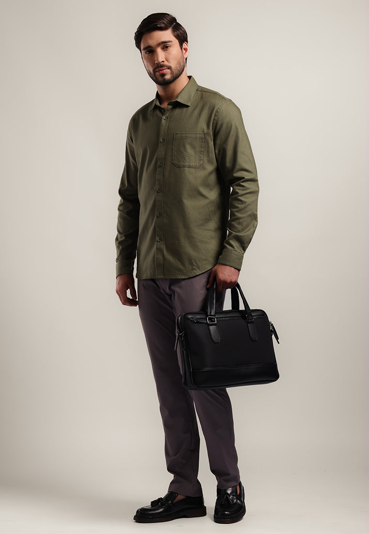 MOC - Kemeja Lengan Panjang DUSTIN - Olive
