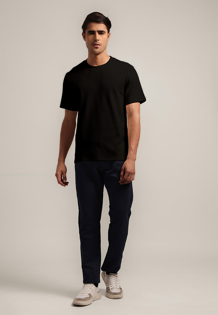 MOC - Kaos Polos Pria Lengan Pendek Bryan - BLACK