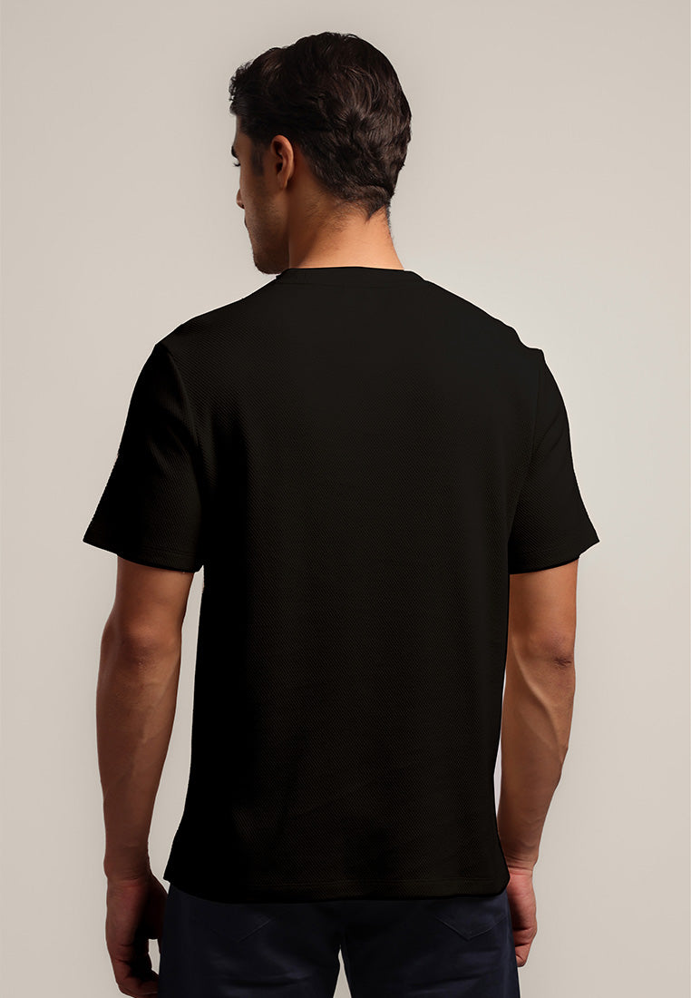 MOC - Kaos Polos Pria Lengan Pendek Bryan - BLACK