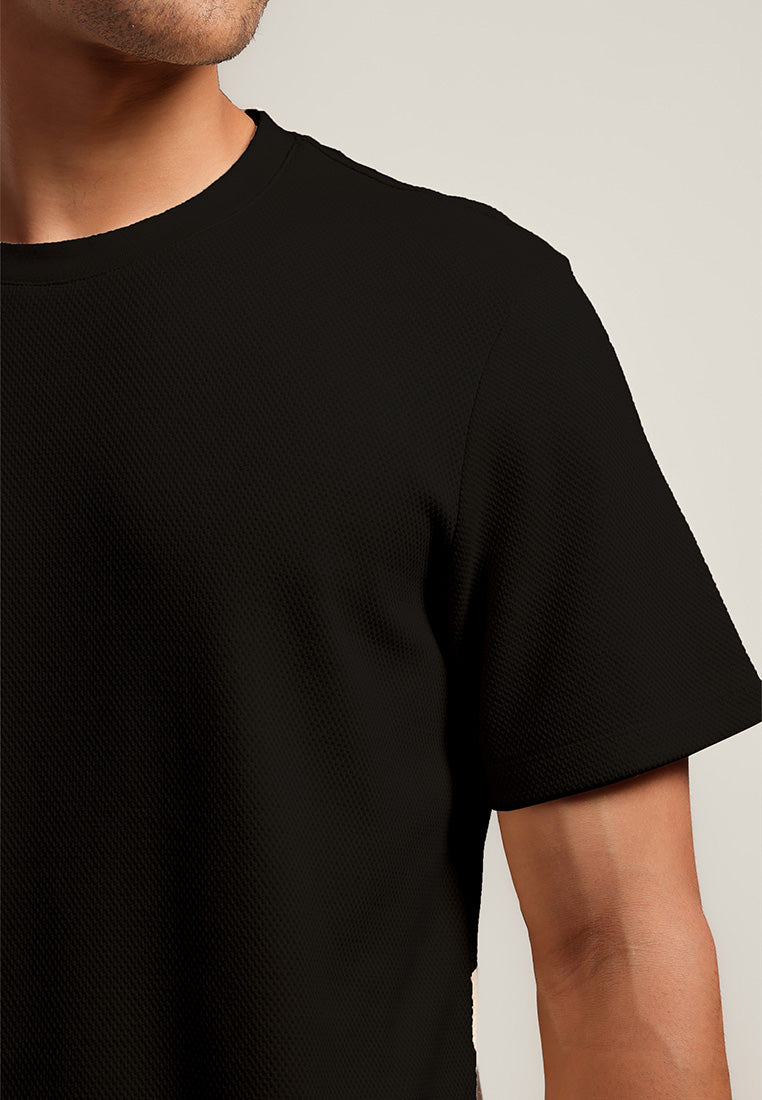 MOC - Kaos Polos Pria Lengan Pendek Bryan - BLACK