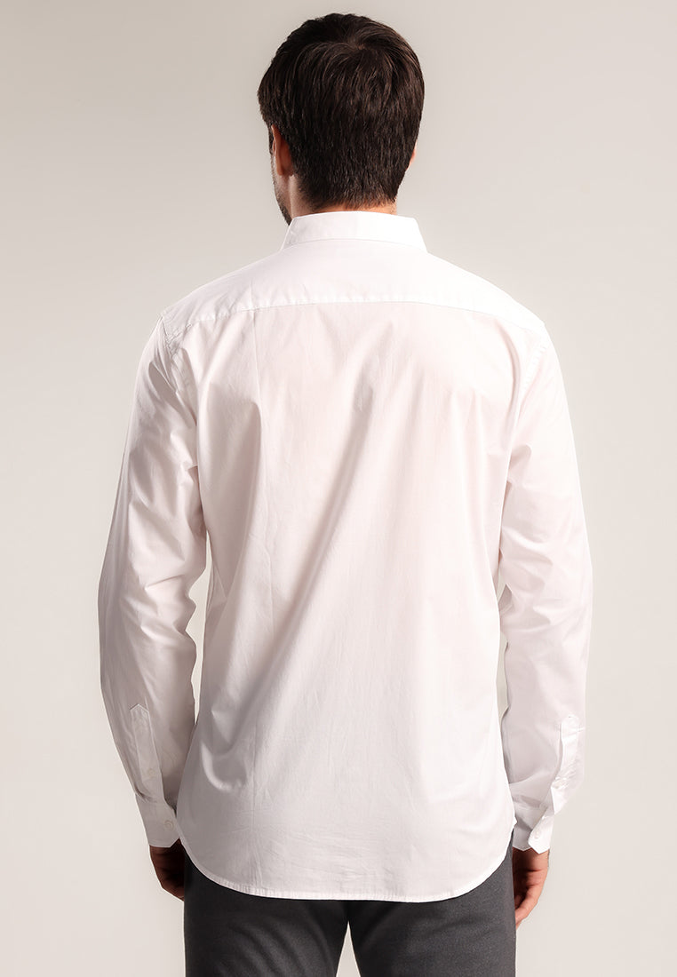 MOC Kemeja Lengan Panjang Pria PEDRO - WHITE