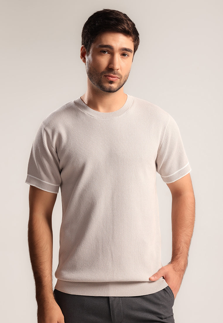 MOC - Kaos Lengan Pendek Pria Eston - Beige