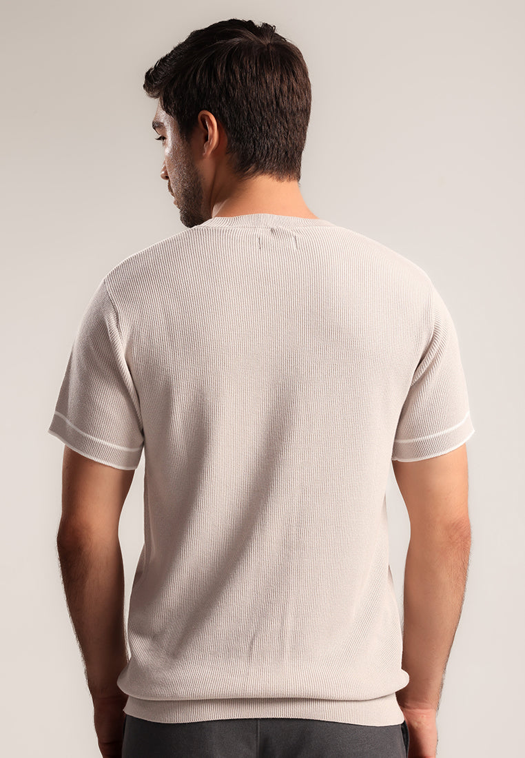 MOC - Kaos Lengan Pendek Pria Eston - Beige