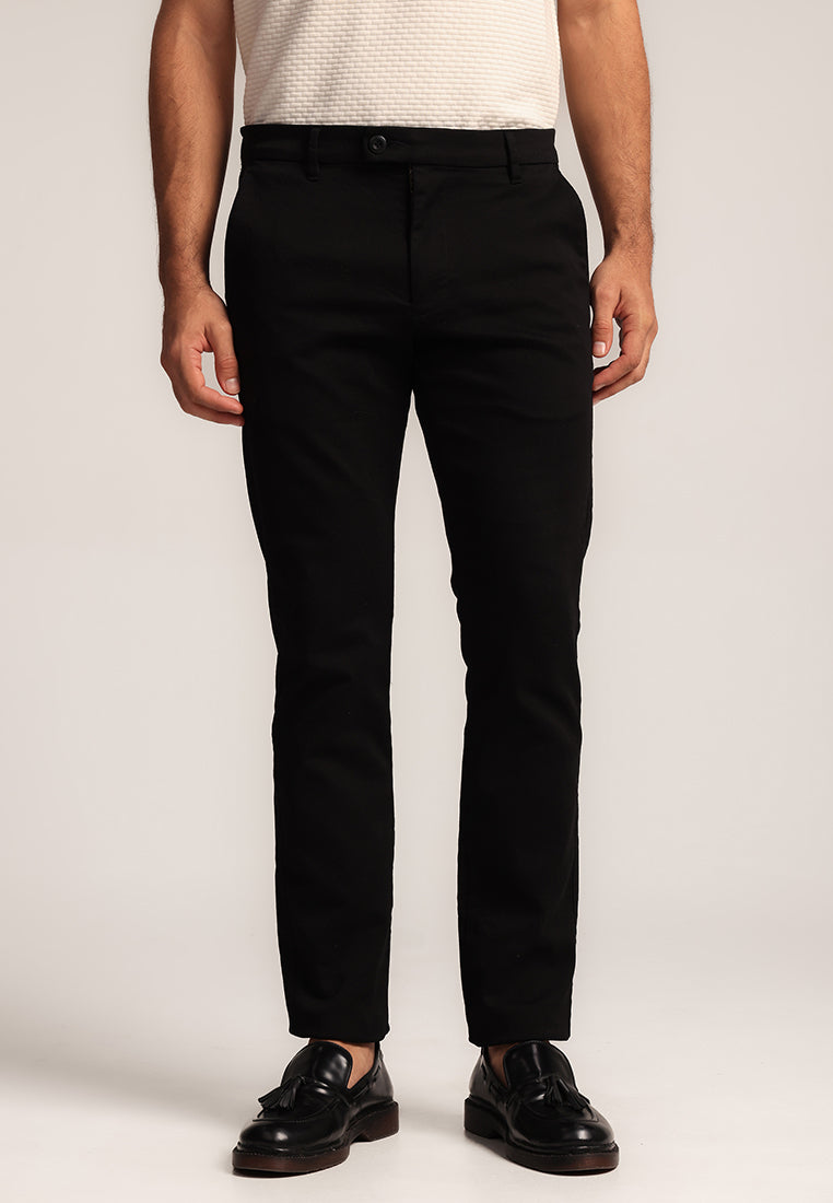 MOC - Celana Panjang Chinos Pria Joseph - Black
