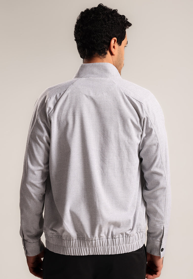 MOC - Jaket Polos Pria Giorgio - Grey