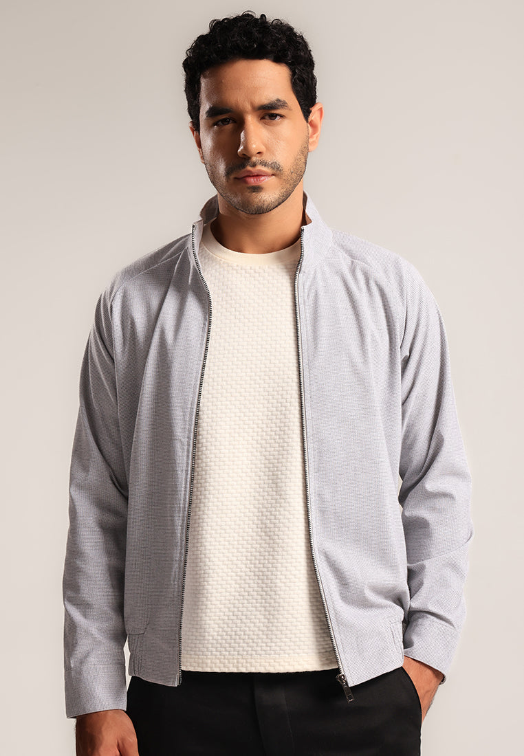 MOC - Jaket Polos Pria Giorgio - Grey