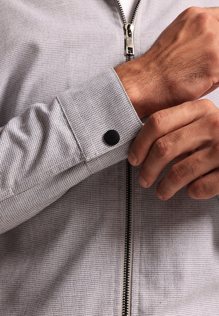 MOC - Jaket Polos Pria Giorgio - Grey