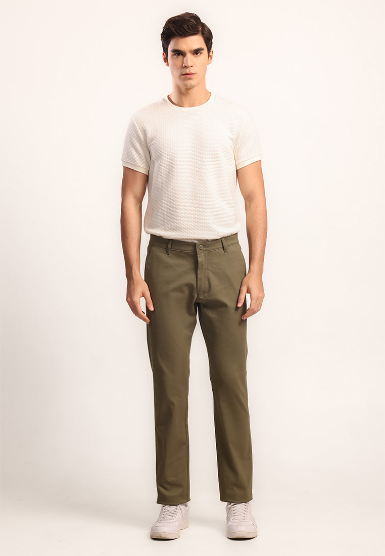 MOC - Celana Panjang Chinos Pria Zoe - Olive