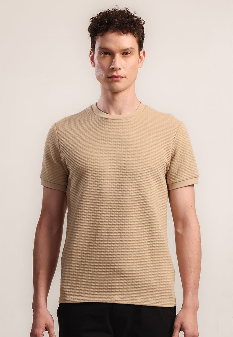 MOC Kaos Lengan Pendek Pria Godart - Khaki