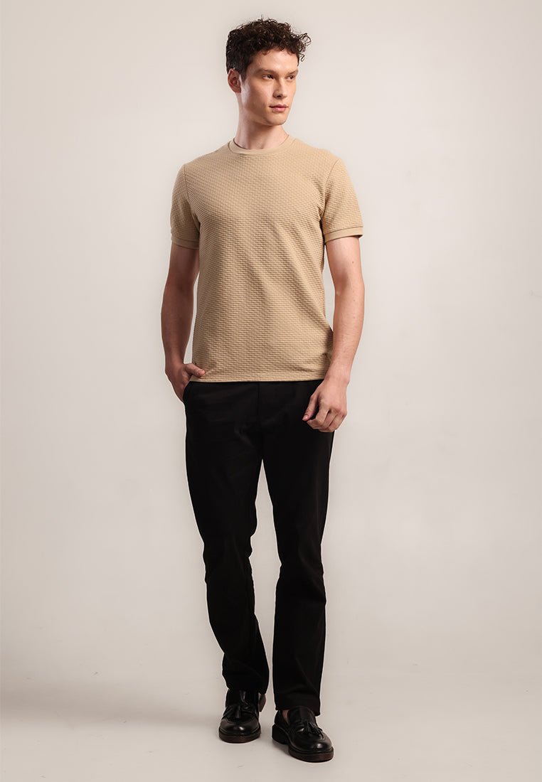 MOC Kaos Lengan Pendek Pria Godart - Khaki