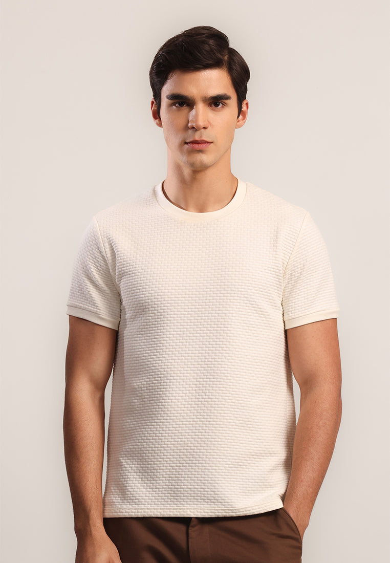 MOC Kaos Lengan Pendek Pria Godart - Off White