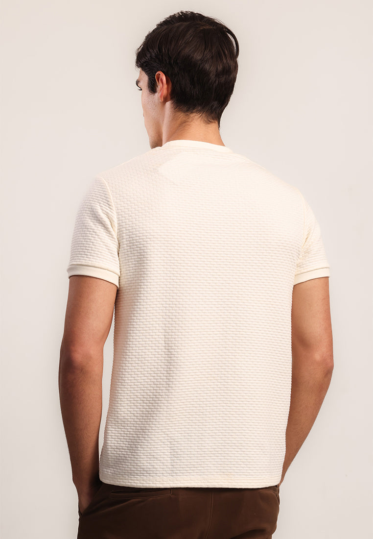 MOC Kaos Lengan Pendek Pria Godart - Off White