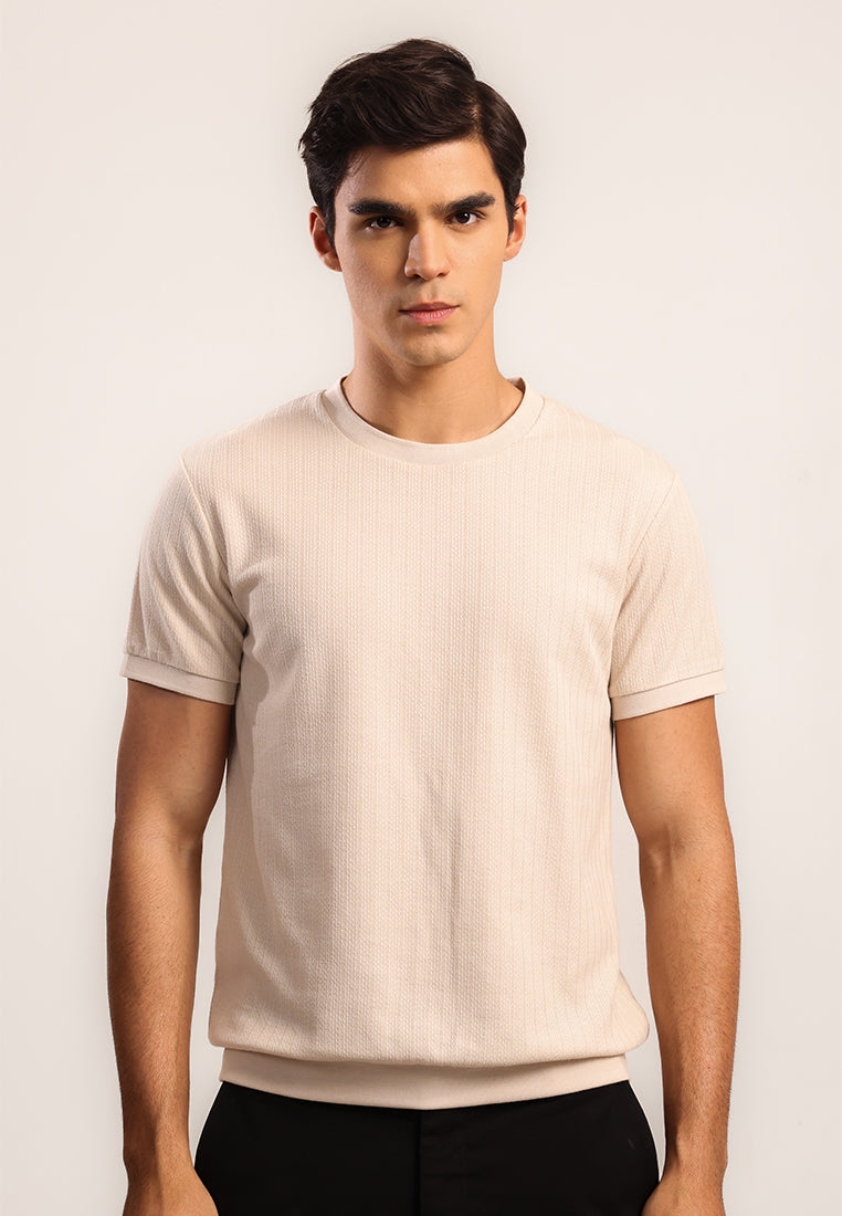 MOC - Kaos Lengan Pendek Pria Balde - Beige Light
